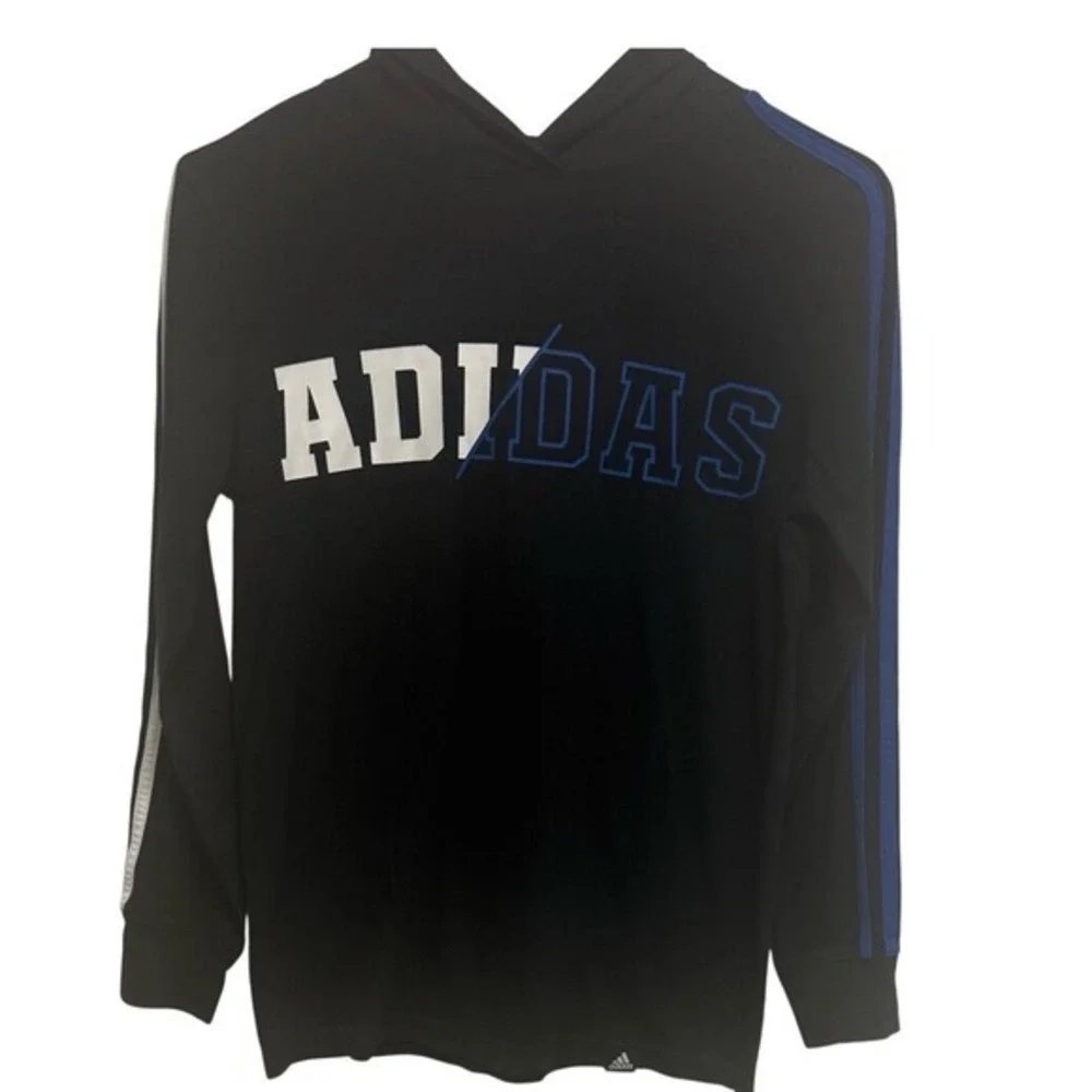 Adidas Black Garment with White Logo size M (10-12)